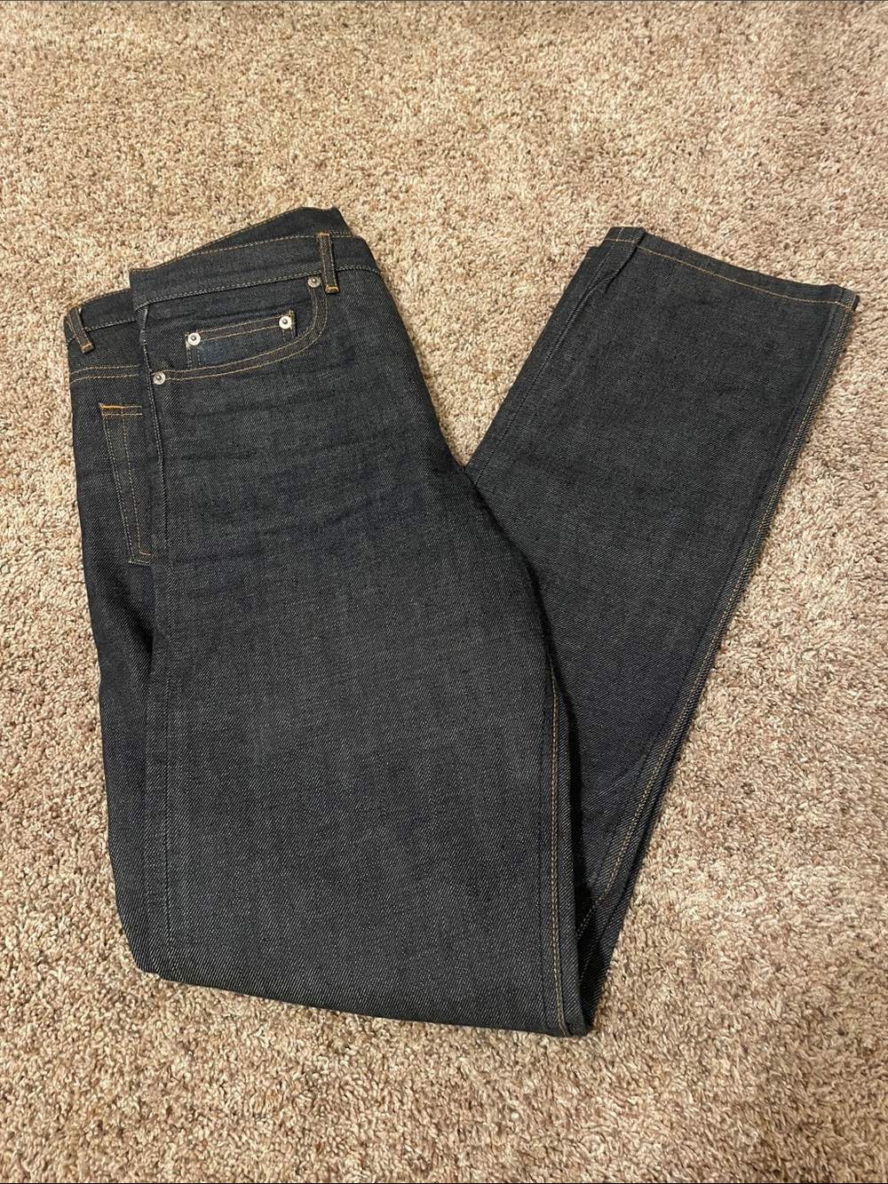 A.P.C. Men’s Raw Indigo Straight Jeans Waist 31